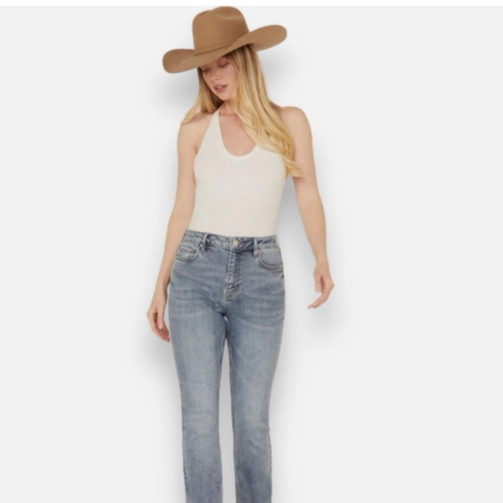 CLEO + WOLF HIGH RISE BOOTCUT JEANS 34W x 34L (NWOT)